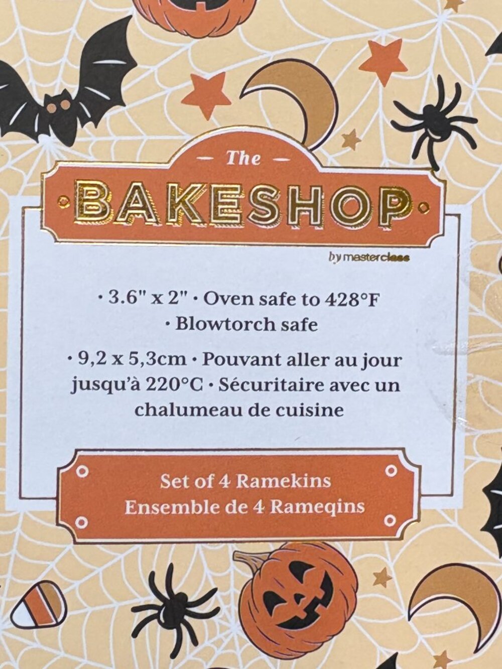 The Bakeshop Halloween Retro Vintage Style Pumpkin Cat Ramekins Candy Dish Set 4 - Picture 8 of 8